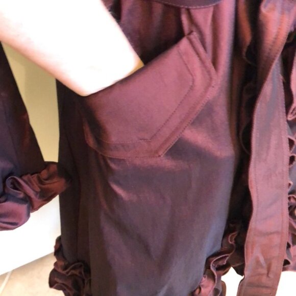 Dons Collection Burgundy Jacket - Picture 11 of 15